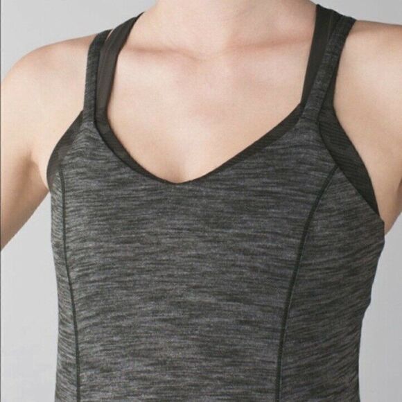 Lululemon Run For Gold Tank Heathered Gator Green - Picture 10 of 13